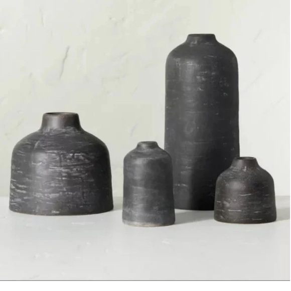 Hearth and Hand with Magnolia 9” Distressed Black Vase - Picture 2 of 4